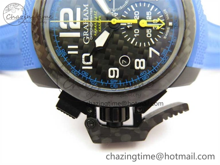 Chronofighter Superlight JKF 1:1 Best Edition on Blue Rubber Strap A Reliable 6655