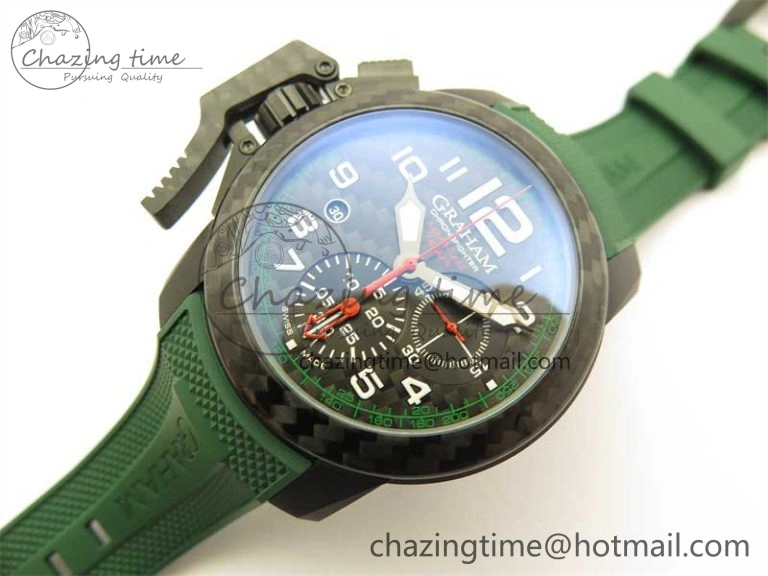 Sophisticated Chronofighter Superlight JKF 1:1 Best Edition on Green Rubber Strap A 6657