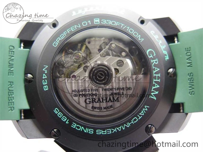 Sophisticated Chronofighter Superlight JKF 1:1 Best Edition on Green Rubber Strap A 6657