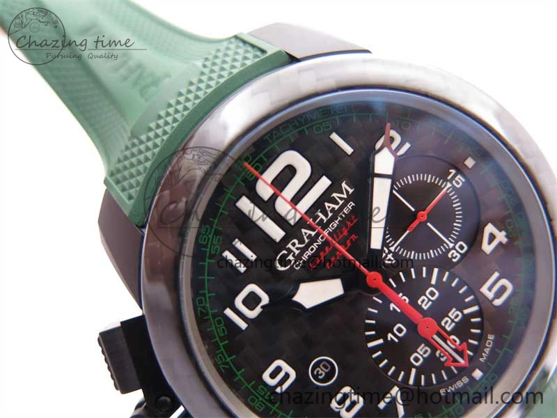 Sophisticated Chronofighter Superlight JKF 1:1 Best Edition on Green Rubber Strap A 6657