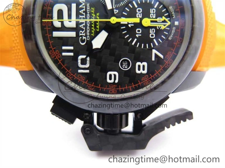 Chronofighter Superlight JKF 1:1 Best Edition on Orange Rubber Strap A TimelessDesign 6659