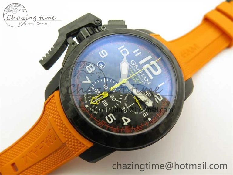 Chronofighter Superlight JKF 1:1 Best Edition on Orange Rubber Strap A TimelessDesign 6659