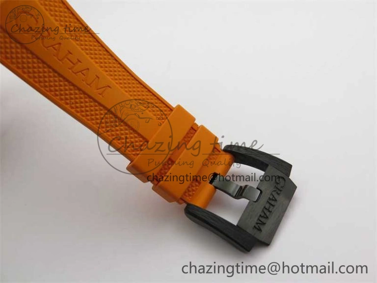 Chronofighter Superlight JKF 1:1 Best Edition on Orange Rubber Strap A TimelessDesign 6659