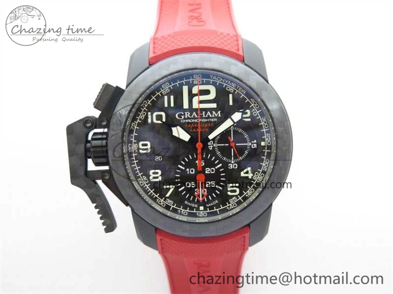 Reliable Chronofighter Superlight JKF 1:1 Best Edition on Red Rubber Strap A 6658