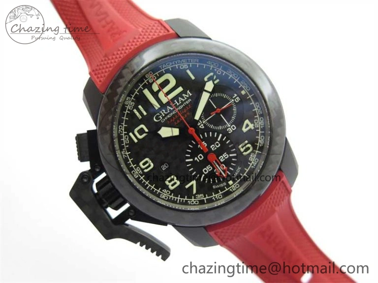 Reliable Chronofighter Superlight JKF 1:1 Best Edition on Red Rubber Strap A 6658