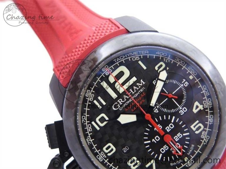 Reliable Chronofighter Superlight JKF 1:1 Best Edition on Red Rubber Strap A 6658