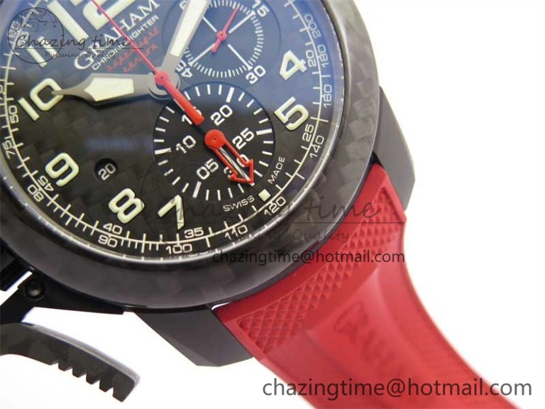 Reliable Chronofighter Superlight JKF 1:1 Best Edition on Red Rubber Strap A 6658