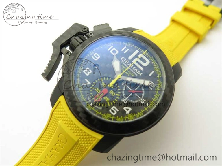 SmoothTexture Chronofighter Superlight JKF 1:1 Best Edition on Yellow Rubber Strap A 6725