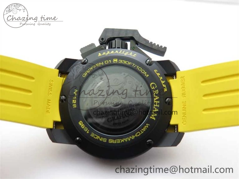 SmoothTexture Chronofighter Superlight JKF 1:1 Best Edition on Yellow Rubber Strap A 6725