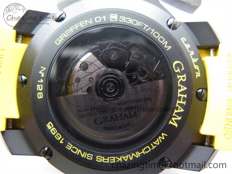 SmoothTexture Chronofighter Superlight JKF 1:1 Best Edition on Yellow Rubber Strap A 6725