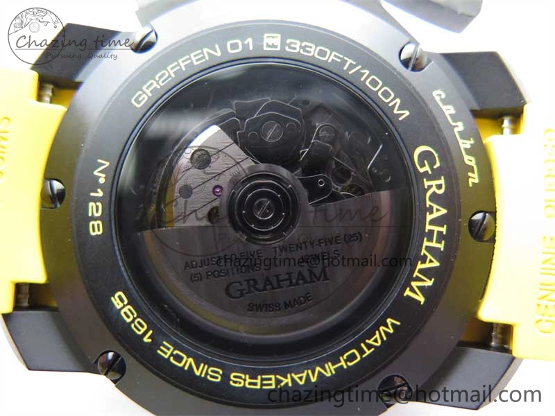 SmoothTexture Chronofighter Superlight JKF 1:1 Best Edition on Yellow Rubber Strap A 6725