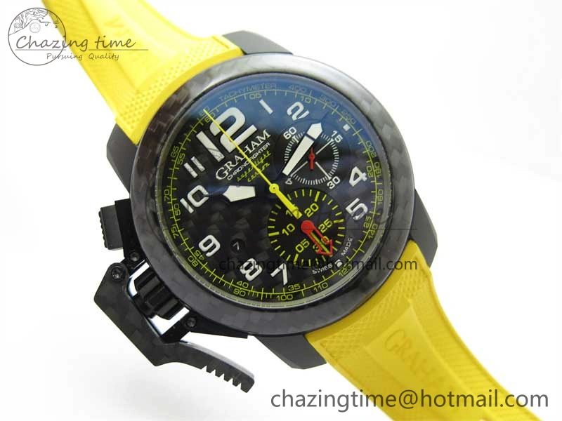 SmoothTexture Chronofighter Superlight JKF 1:1 Best Edition on Yellow Rubber Strap A 6725
