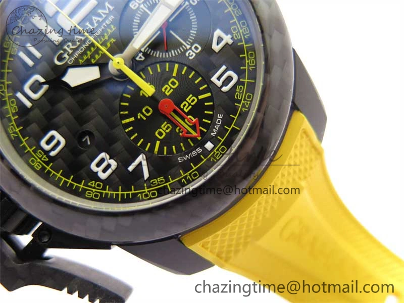 SmoothTexture Chronofighter Superlight JKF 1:1 Best Edition on Yellow Rubber Strap A 6725