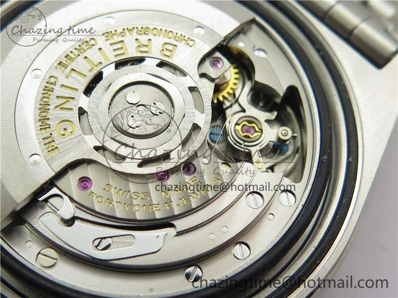 Chronomat B01 42mm SS GF 1:1 Best Edition White Dial on SS Bracelet A Bold 5544
