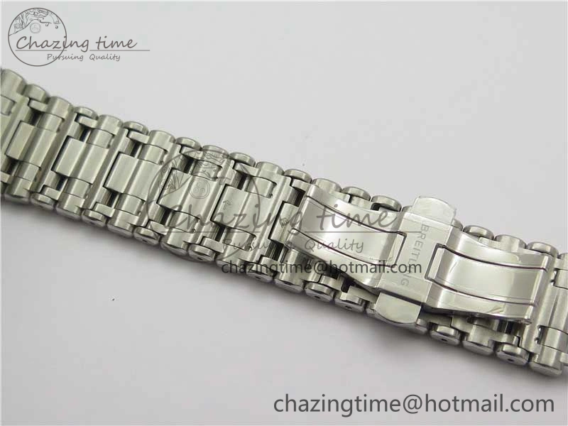 Chronomat B01 42mm SS GF 1:1 Best Edition White Dial on SS Bracelet A Bold 5544