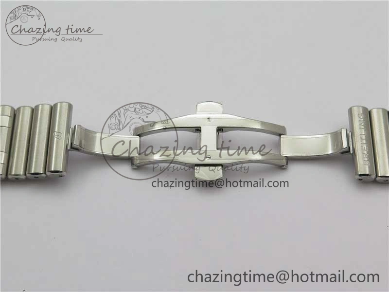 Chronomat B01 42mm SS GF 1:1 Best Edition White Dial on SS Bracelet A Bold 5544