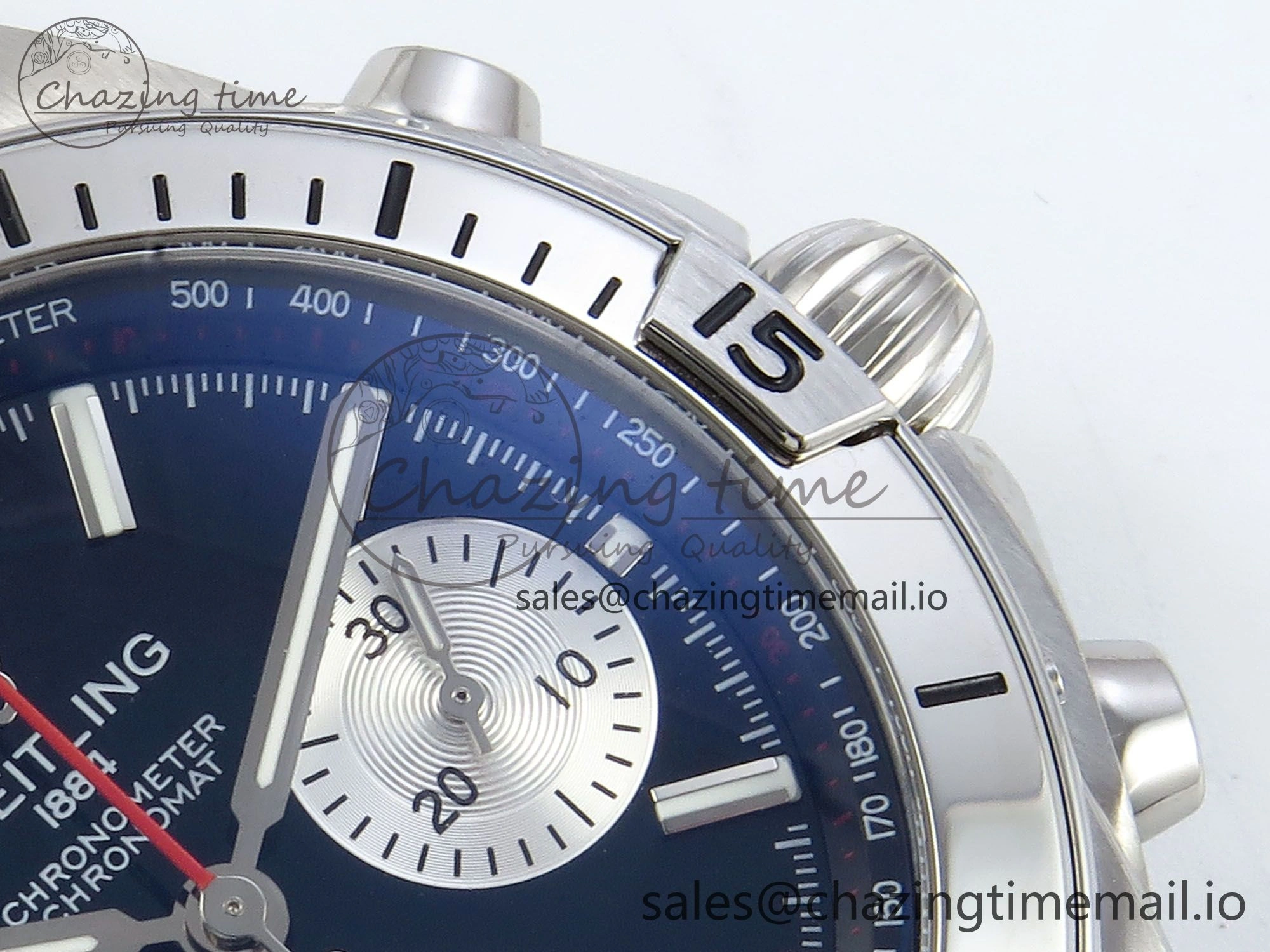 AllSeason Chronomat B01 42mm SS TF 1:1 Best Edition Black Silver Dial on Black Rubber Strap A7750 V 5450