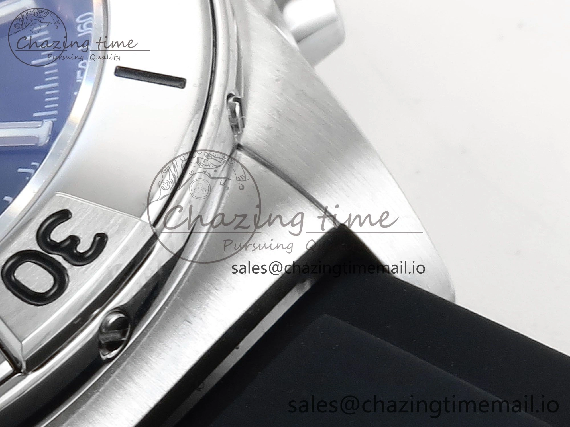 AllSeason Chronomat B01 42mm SS TF 1:1 Best Edition Black Silver Dial on Black Rubber Strap A7750 V 5450
