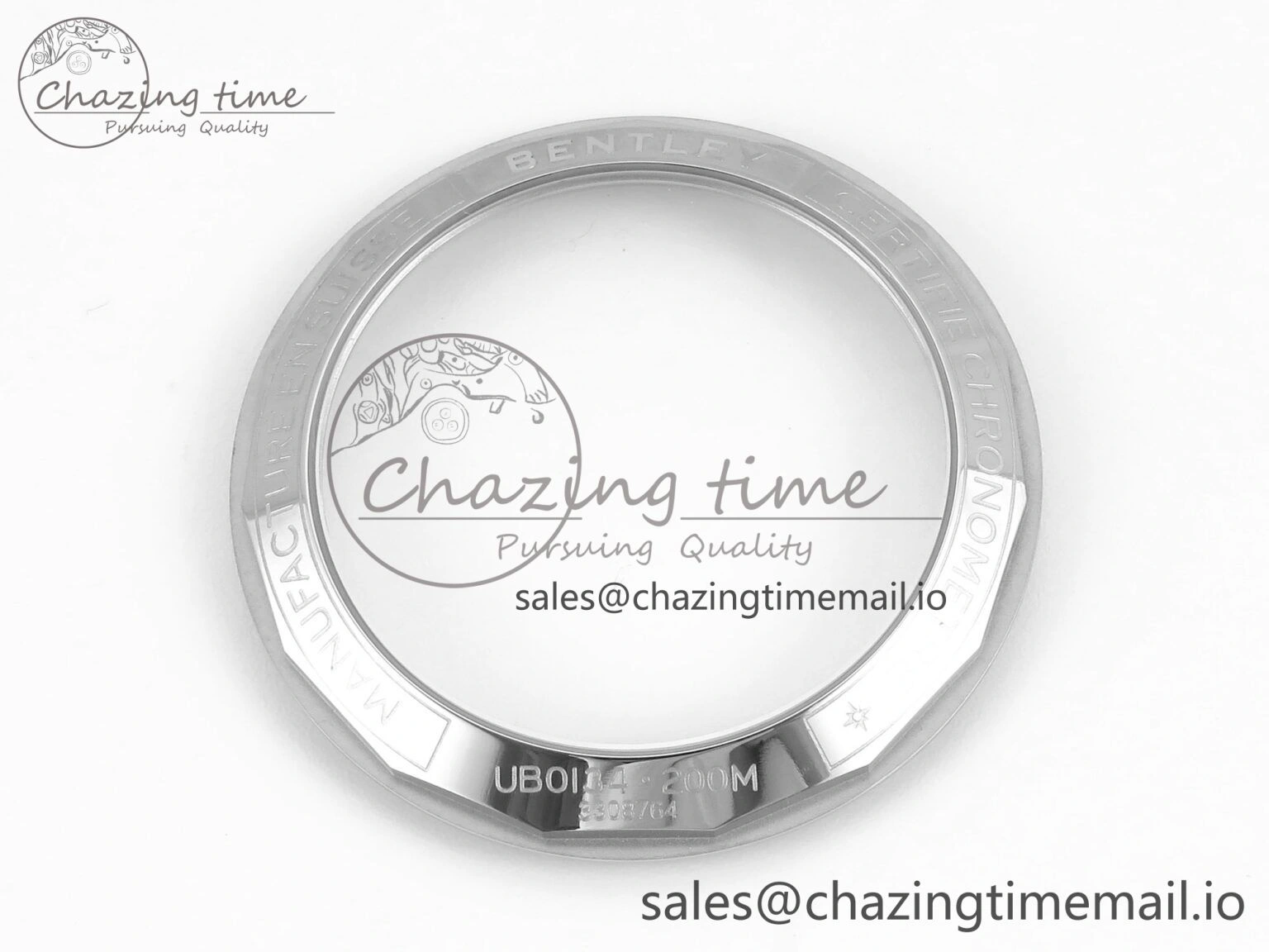 Chronomat B01 42mm SS TF 1:1 Best Edition Blue Dial on Black Rouleaux Strap A7750 V FreshLook 5440