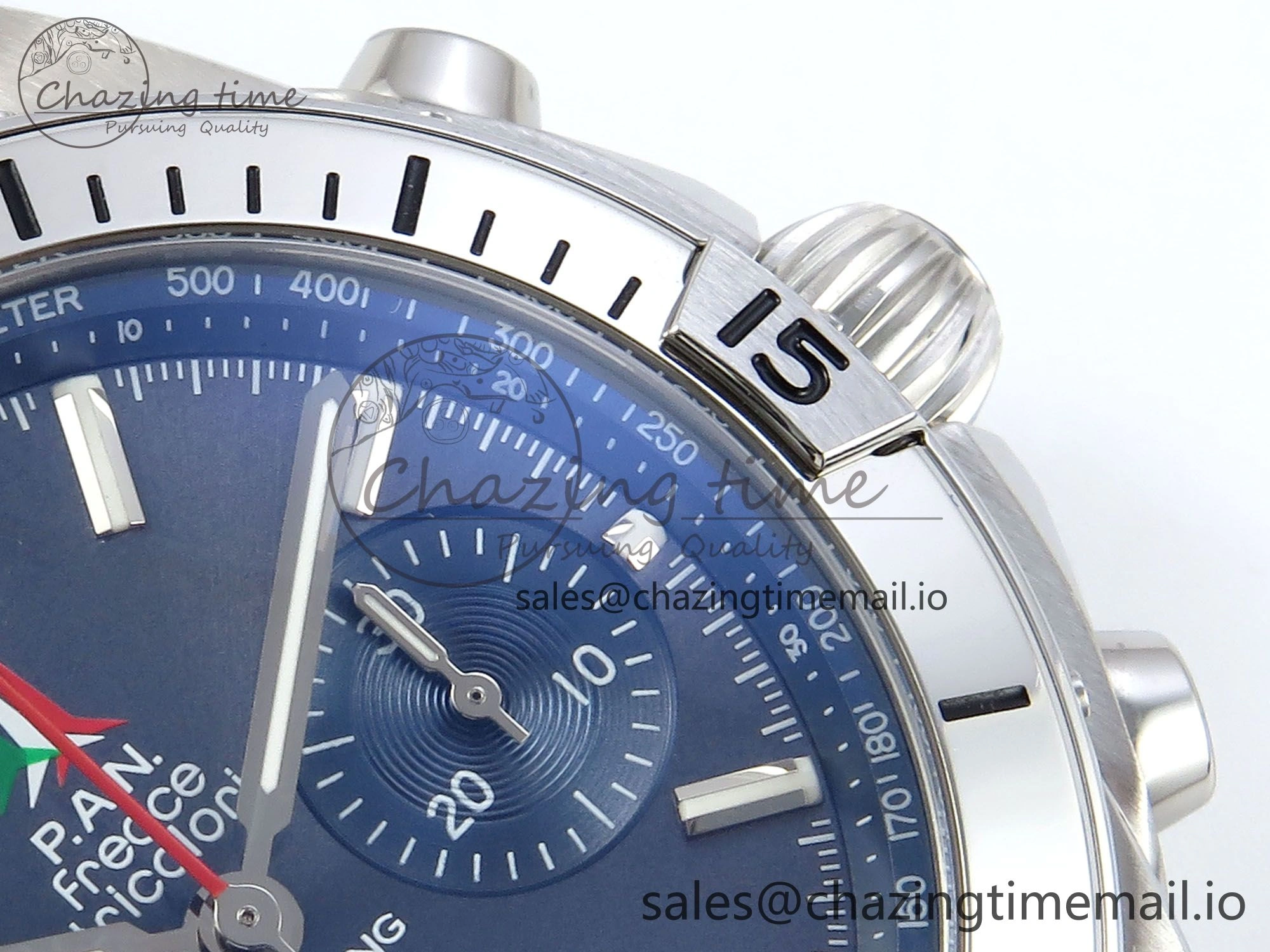 Chronomat B01 42mm SS TF 1:1 Best Edition Blue Dial on Black Rouleaux Strap A7750 V FreshLook 5440