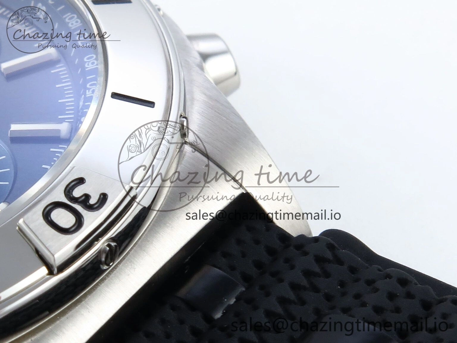 Chronomat B01 42mm SS TF 1:1 Best Edition Blue Dial on Black Rouleaux Strap A7750 V FreshLook 5440