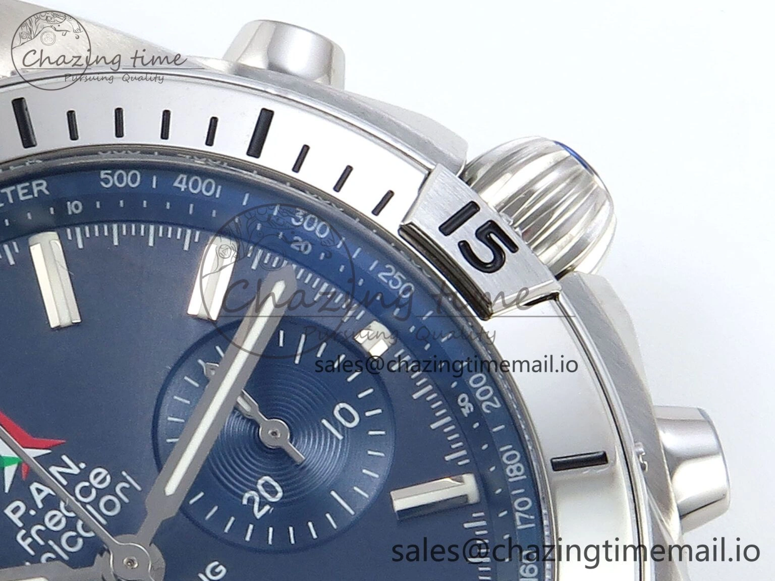 Unisex Chronomat B01 42mm SS TF 1:1 Best Edition Blue Dial on Black Rubber Strap A7750 V 5451