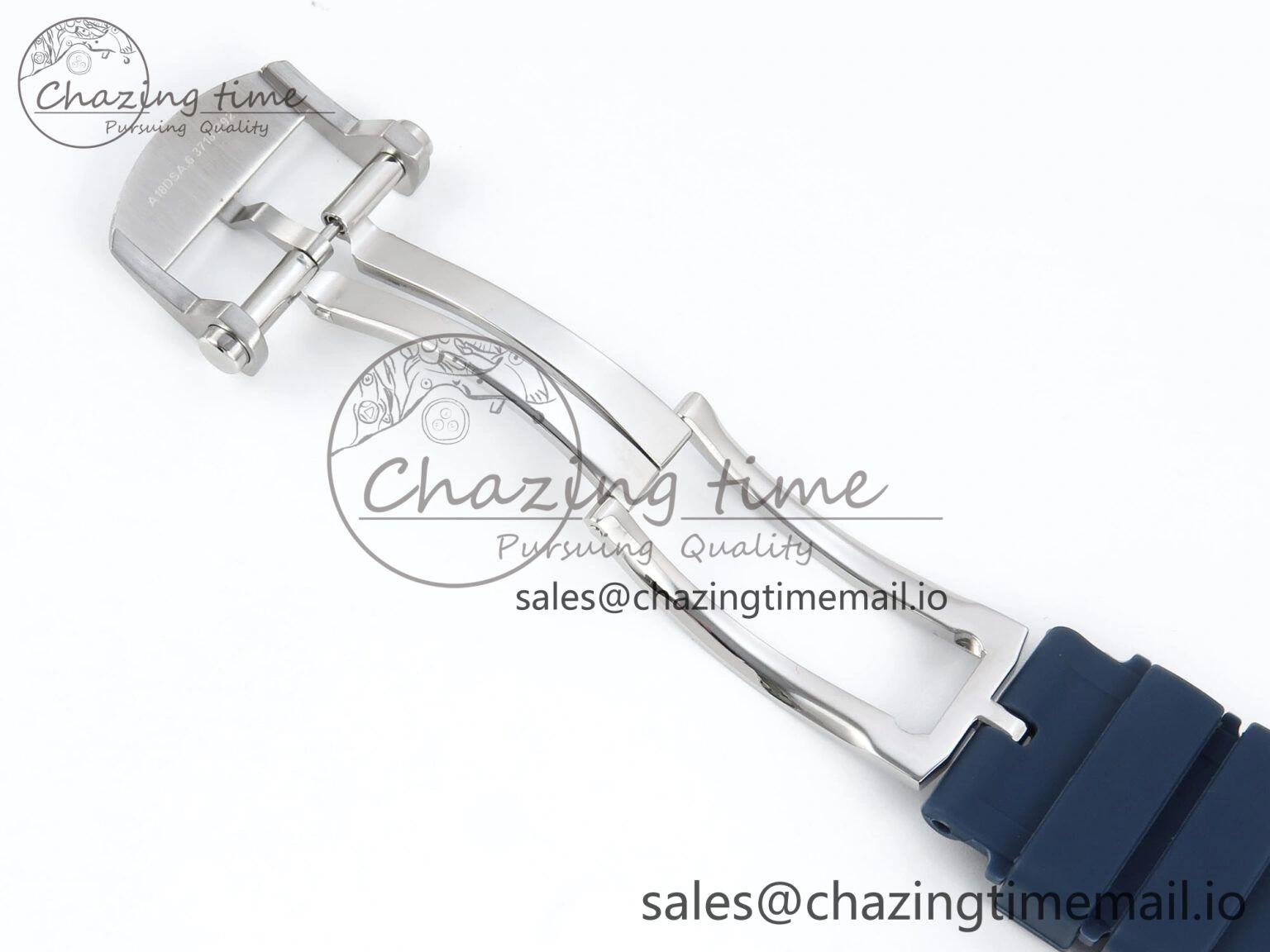 BestValue Chronomat B01 42mm SS TF 1:1 Best Edition Blue Dial on Blue Rouleaux Strap A7750 V 5439