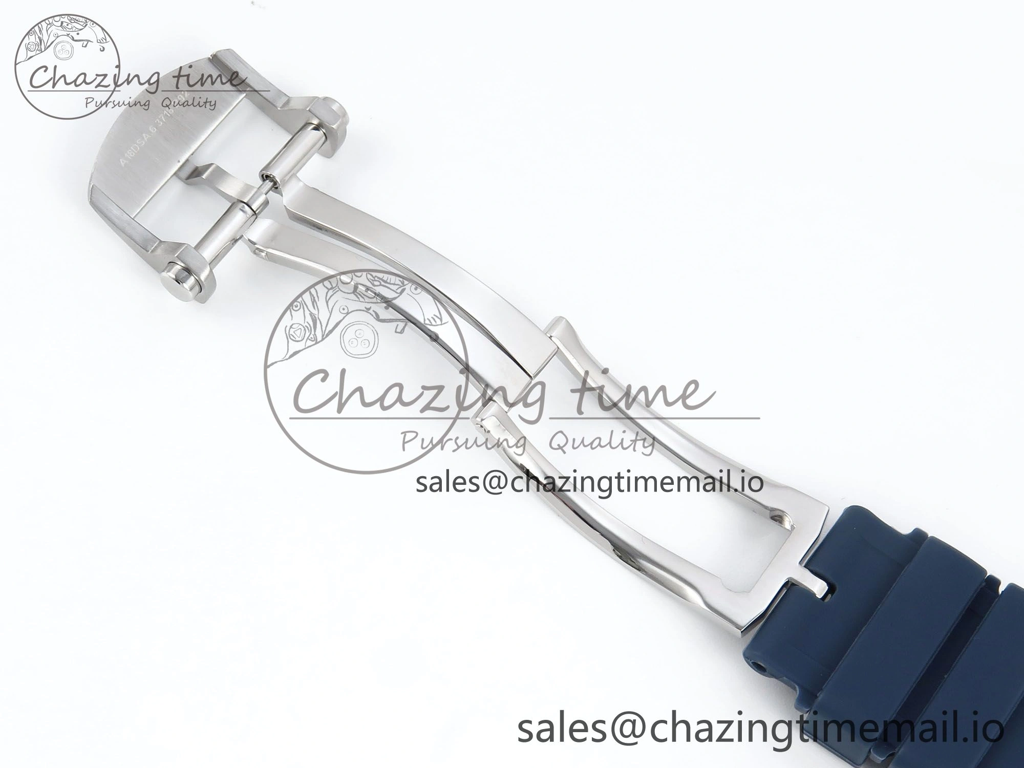 BestValue Chronomat B01 42mm SS TF 1:1 Best Edition Blue Dial on Blue Rouleaux Strap A7750 V 5439