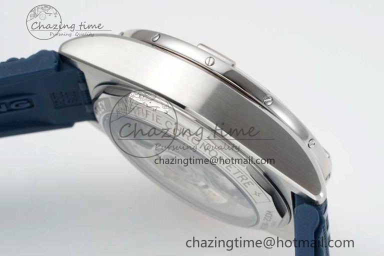 WaterResistant Chronomat B01 42mm SS TF 1:1 Best Edition Blue Dial on Blue Rubber Strap A 5525