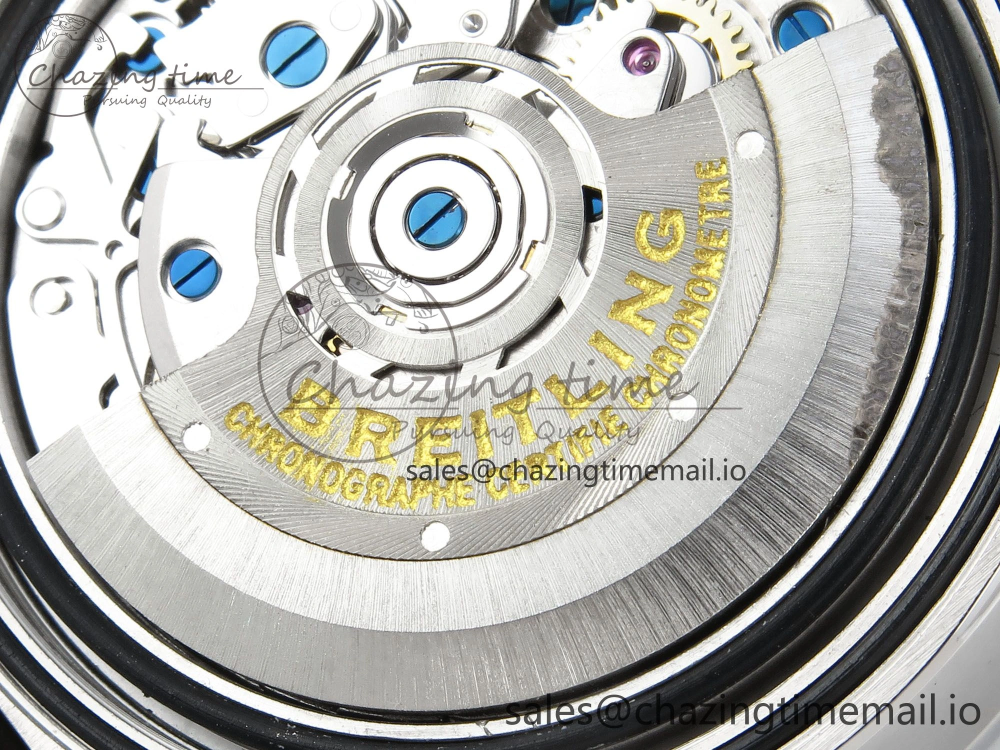 Comfortable Chronomat B01 42mm SS TF 1:1 Best Edition Blue Dial on SS Bracelet A7750 V 5463