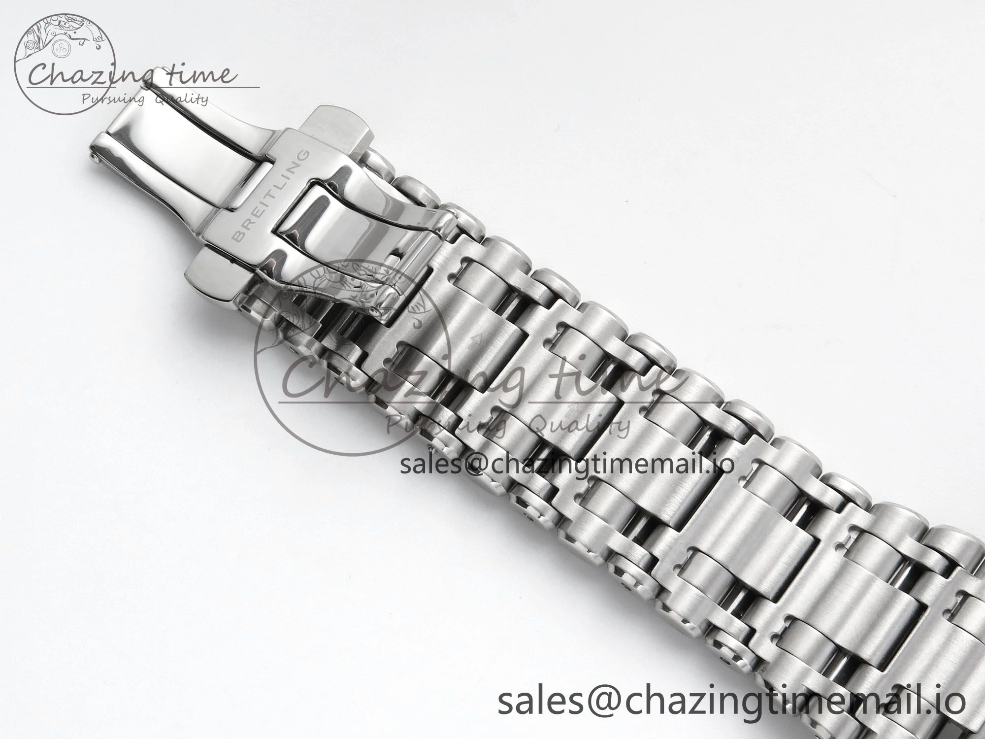 Comfortable Chronomat B01 42mm SS TF 1:1 Best Edition Blue Dial on SS Bracelet A7750 V 5463