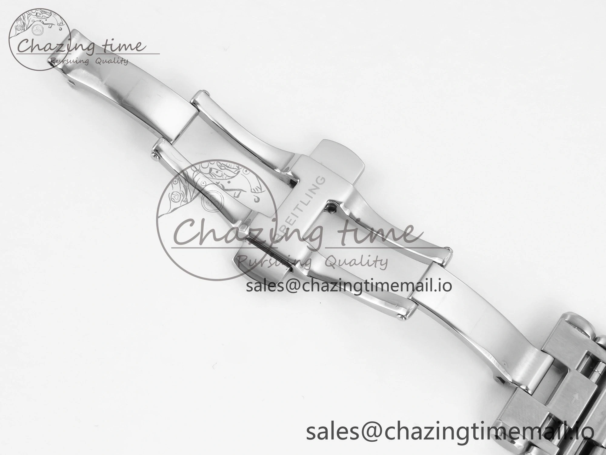 Comfortable Chronomat B01 42mm SS TF 1:1 Best Edition Blue Dial on SS Bracelet A7750 V 5463