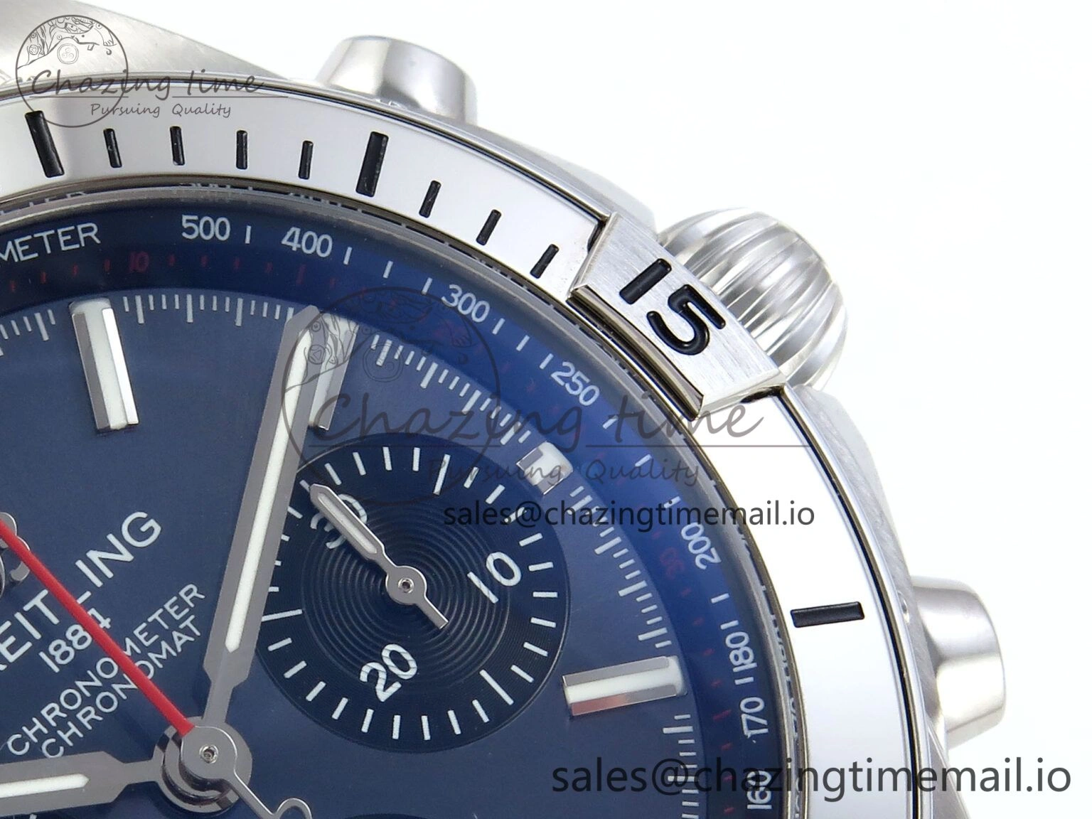 Comfortable Chronomat B01 42mm SS TF 1:1 Best Edition Blue Dial on SS Bracelet A7750 V 5463