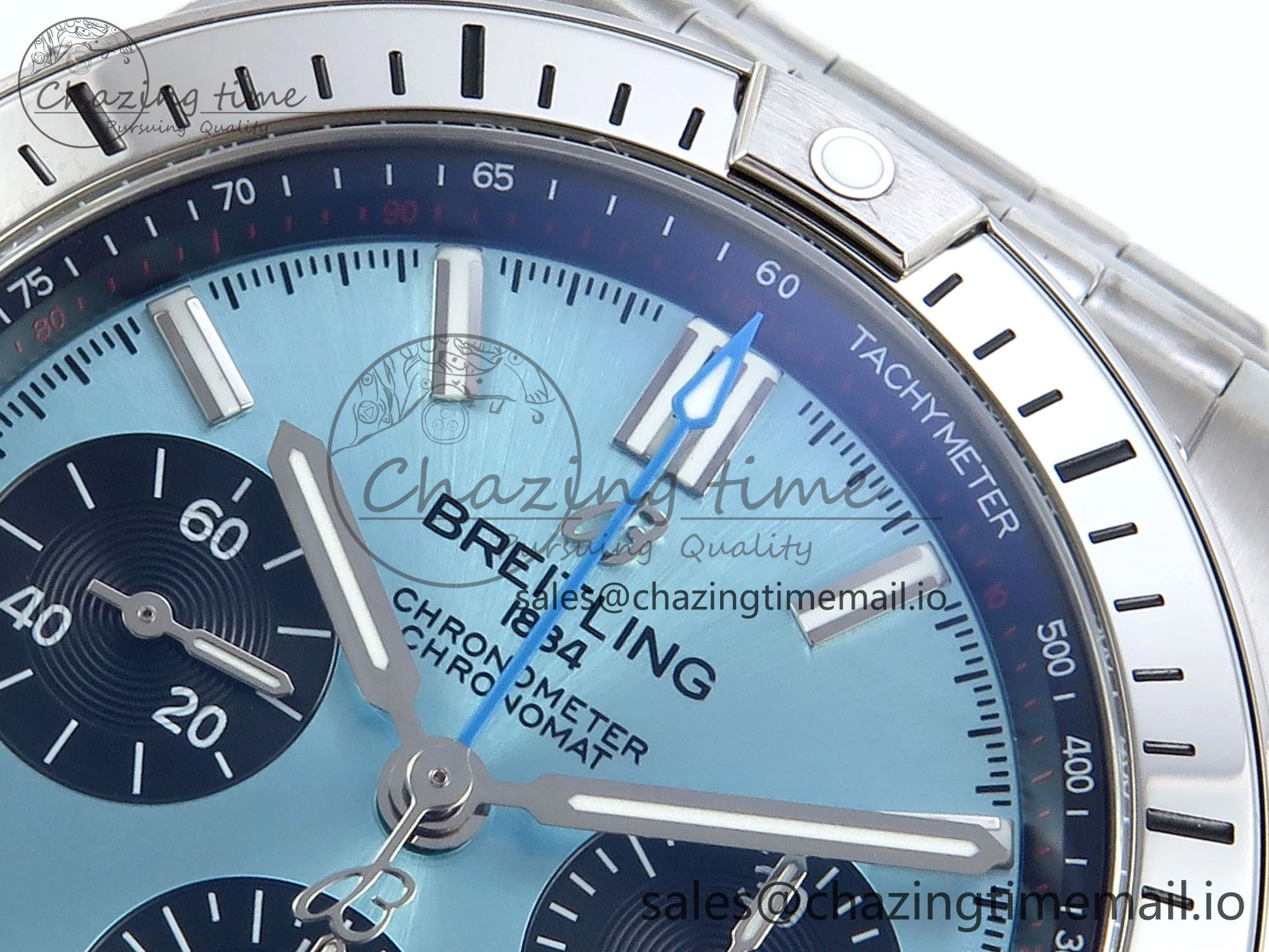 Chronomat B01 42mm SS TF 1:1 Best Edition Blue Black Dial on SS Bracelet A7750 V Refined 5464