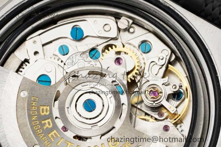 Chronomat B01 42mm SS TF 1:1 Best Edition Brown Dial on Black Rubber Strap A Bright 5539
