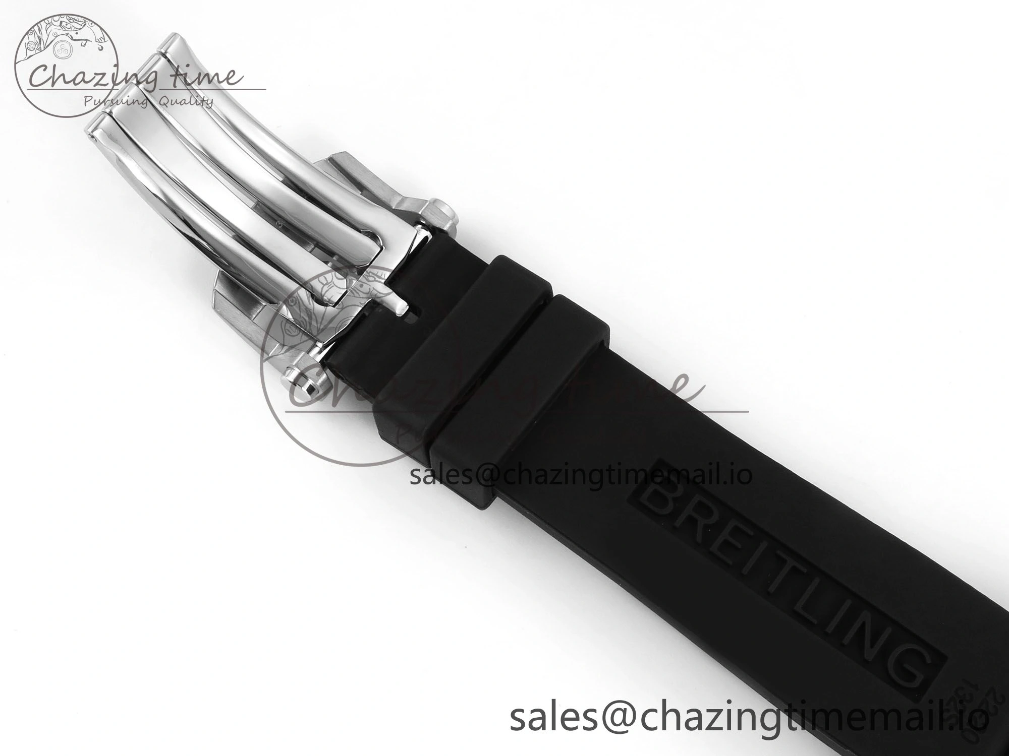 Chronomat B01 42mm SS TF 1:1 Best Edition Gray Dial on Black Rubber Strap A7750 V Contemporary 5444