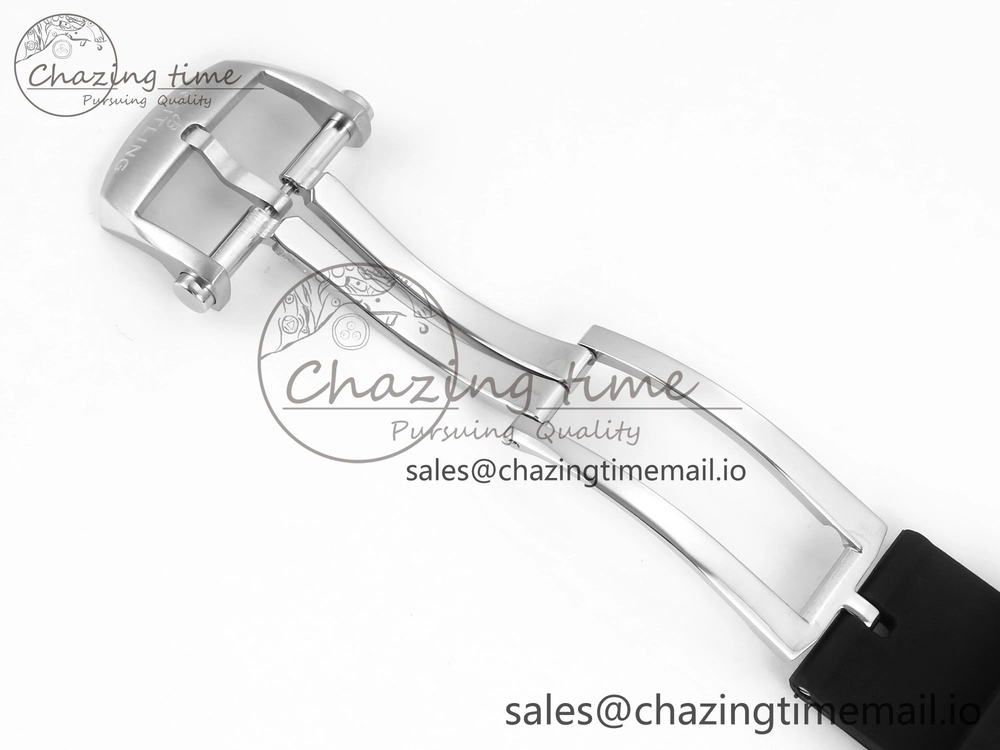 Chronomat B01 42mm SS TF 1:1 Best Edition Gray Dial on Black Rubber Strap A7750 V Contemporary 5444