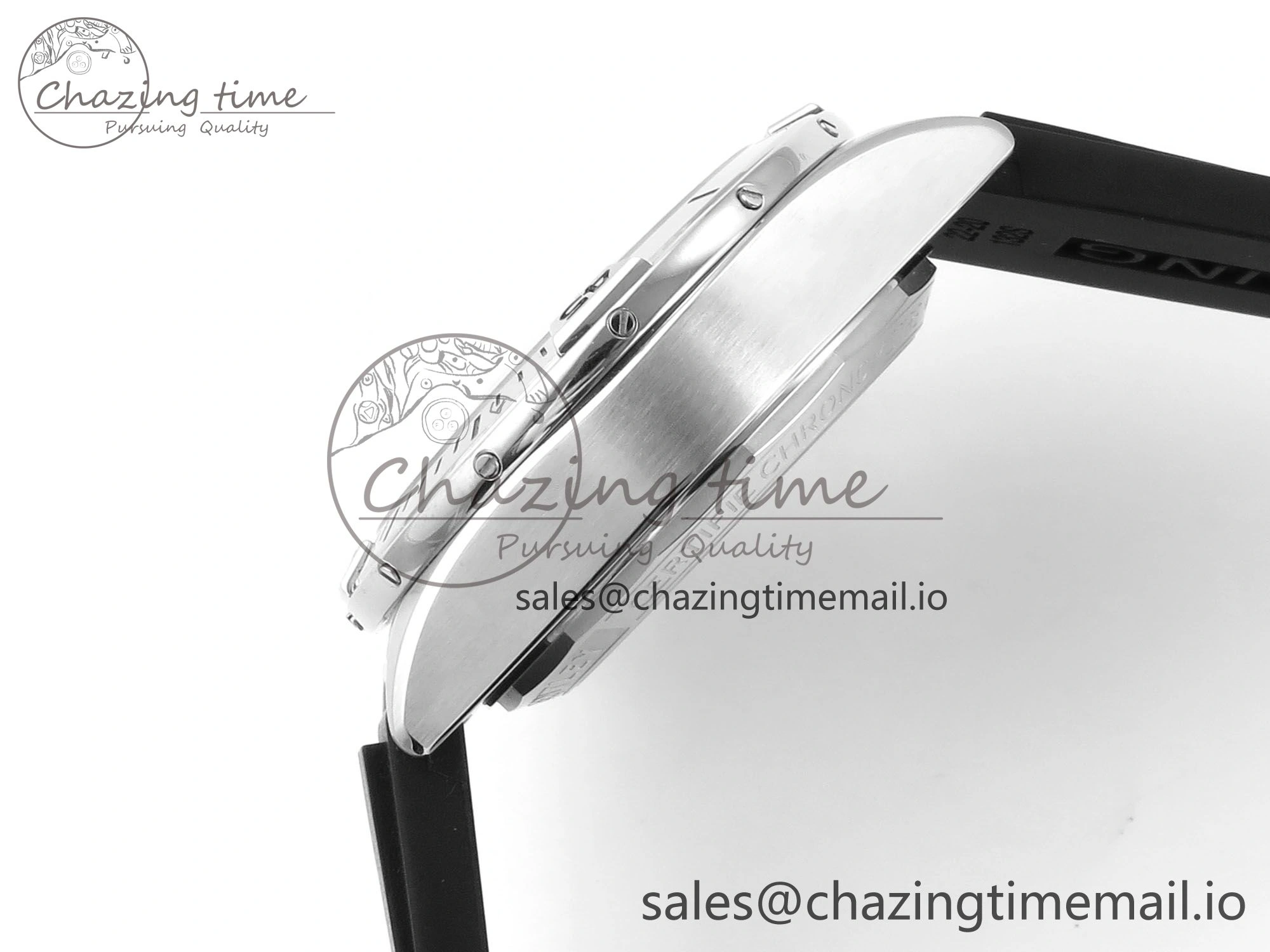 Chronomat B01 42mm SS TF 1:1 Best Edition Gray Dial on Black Rubber Strap A7750 V Contemporary 5444