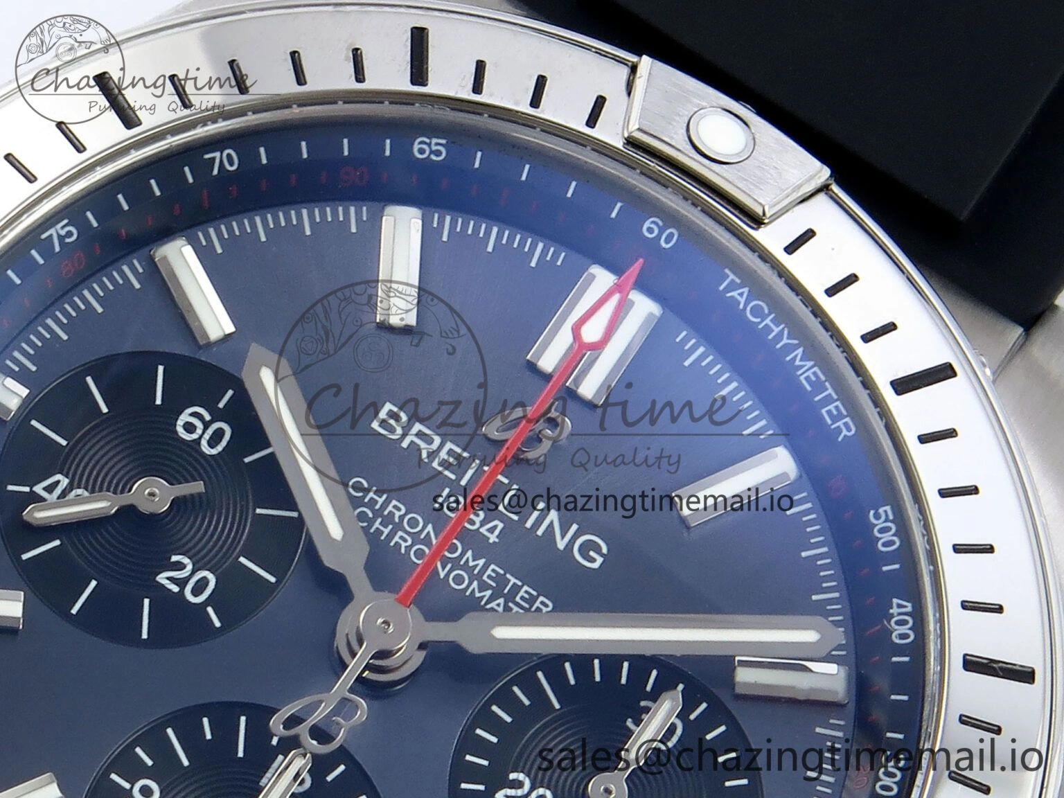 Chronomat B01 42mm SS TF 1:1 Best Edition Gray Dial on Black Rubber Strap A7750 V Contemporary 5444