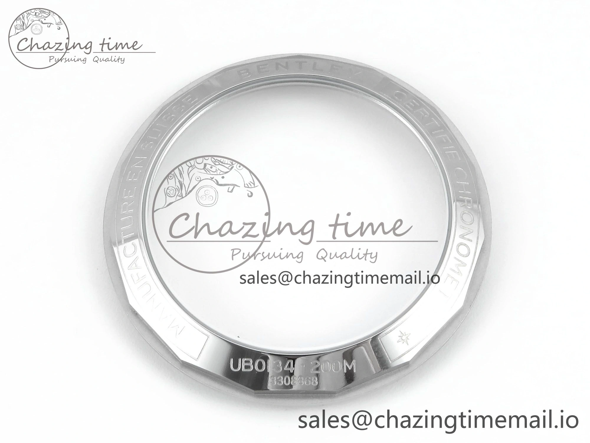 Trendsetting Chronomat B01 42mm SS TF 1:1 Best Edition Green Black Dial on Blue Rouleaux Strap A7750 V 5437