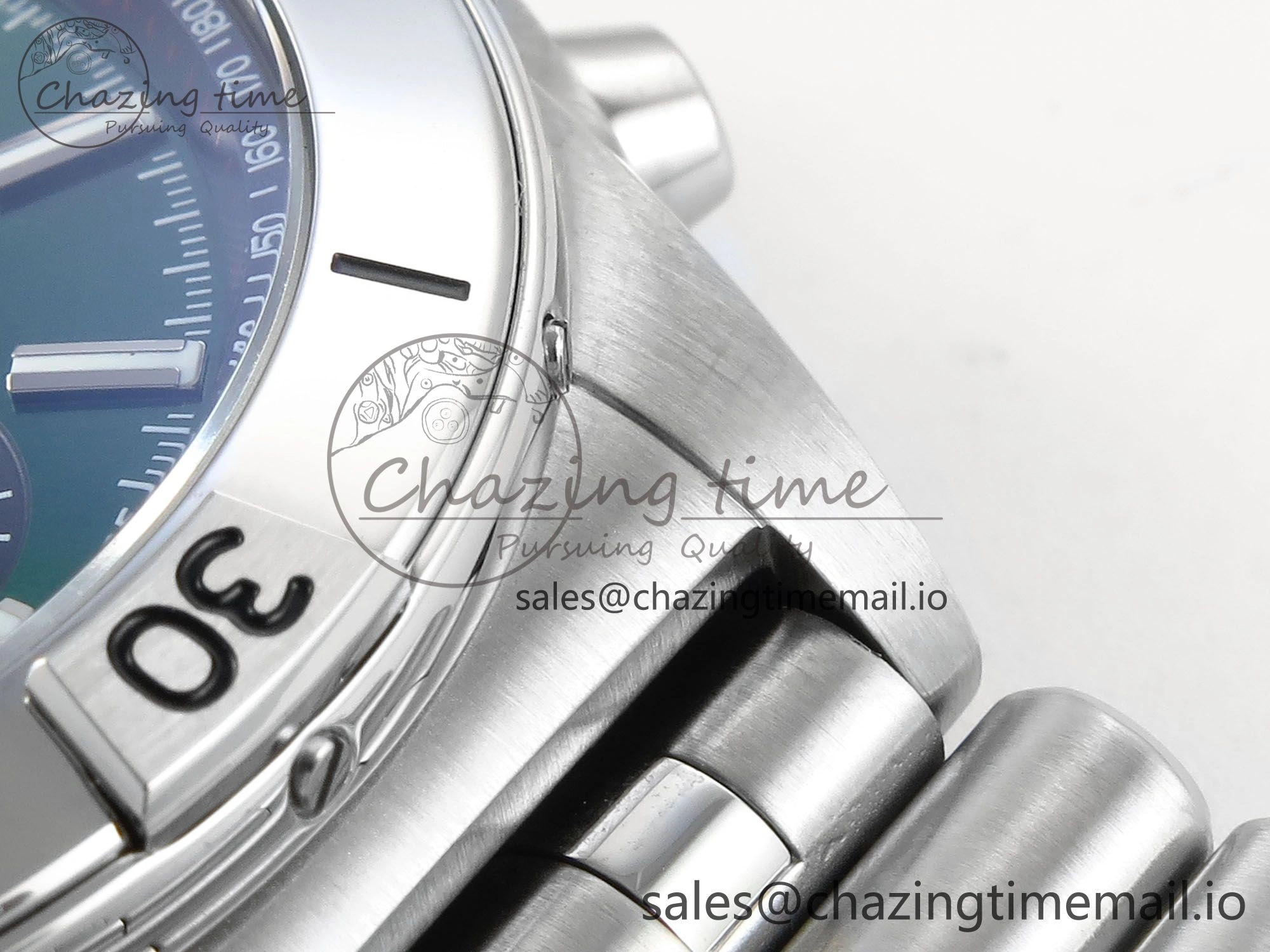 Chronomat B01 42mm SS TF 1:1 Best Edition Green Black Dial on SS Bracelet A7750 V SoftTouch 5469