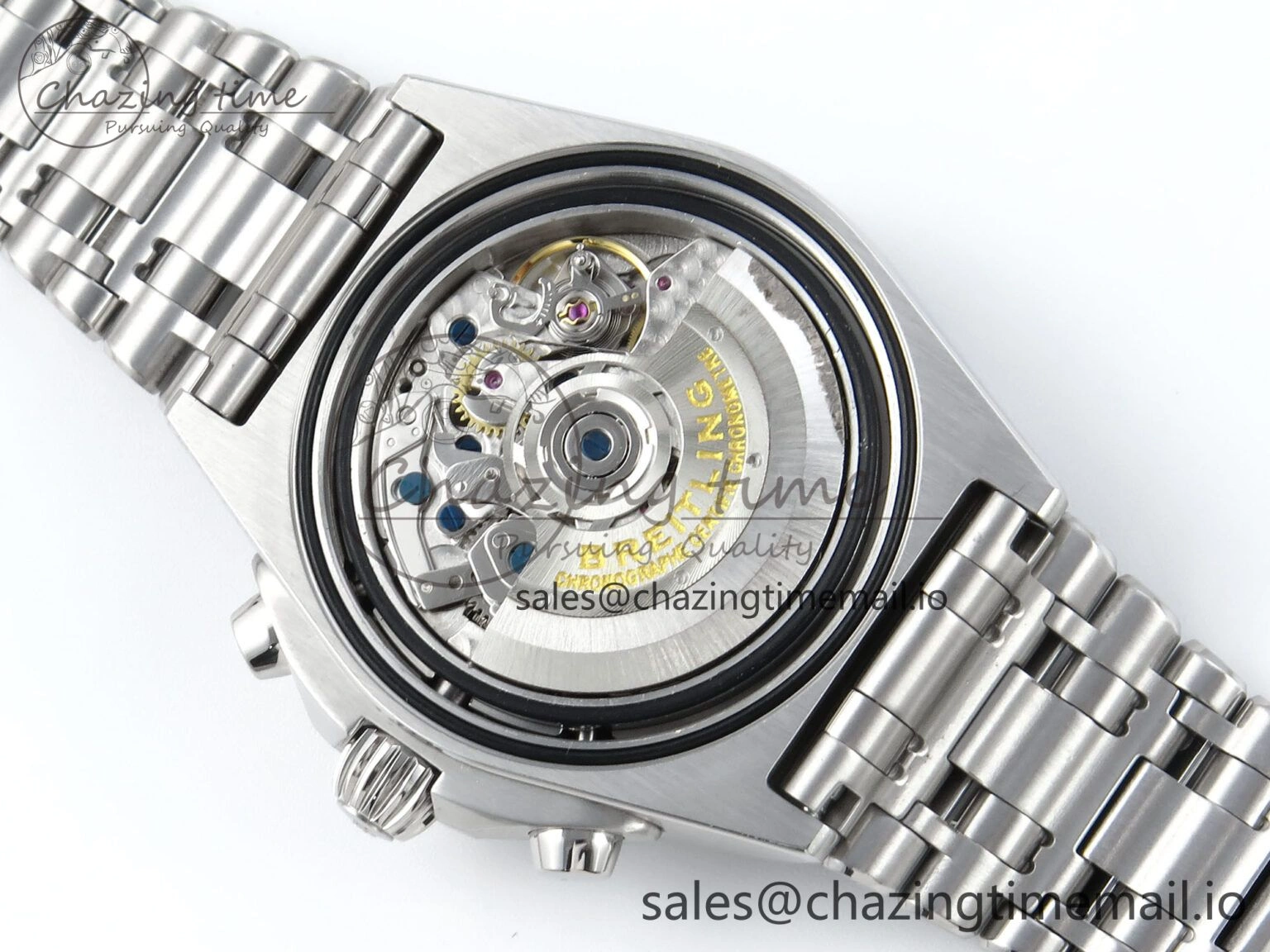 Chronomat B01 42mm SS TF 1:1 Best Edition Green Black Dial on SS Bracelet A7750 V SoftTouch 5469