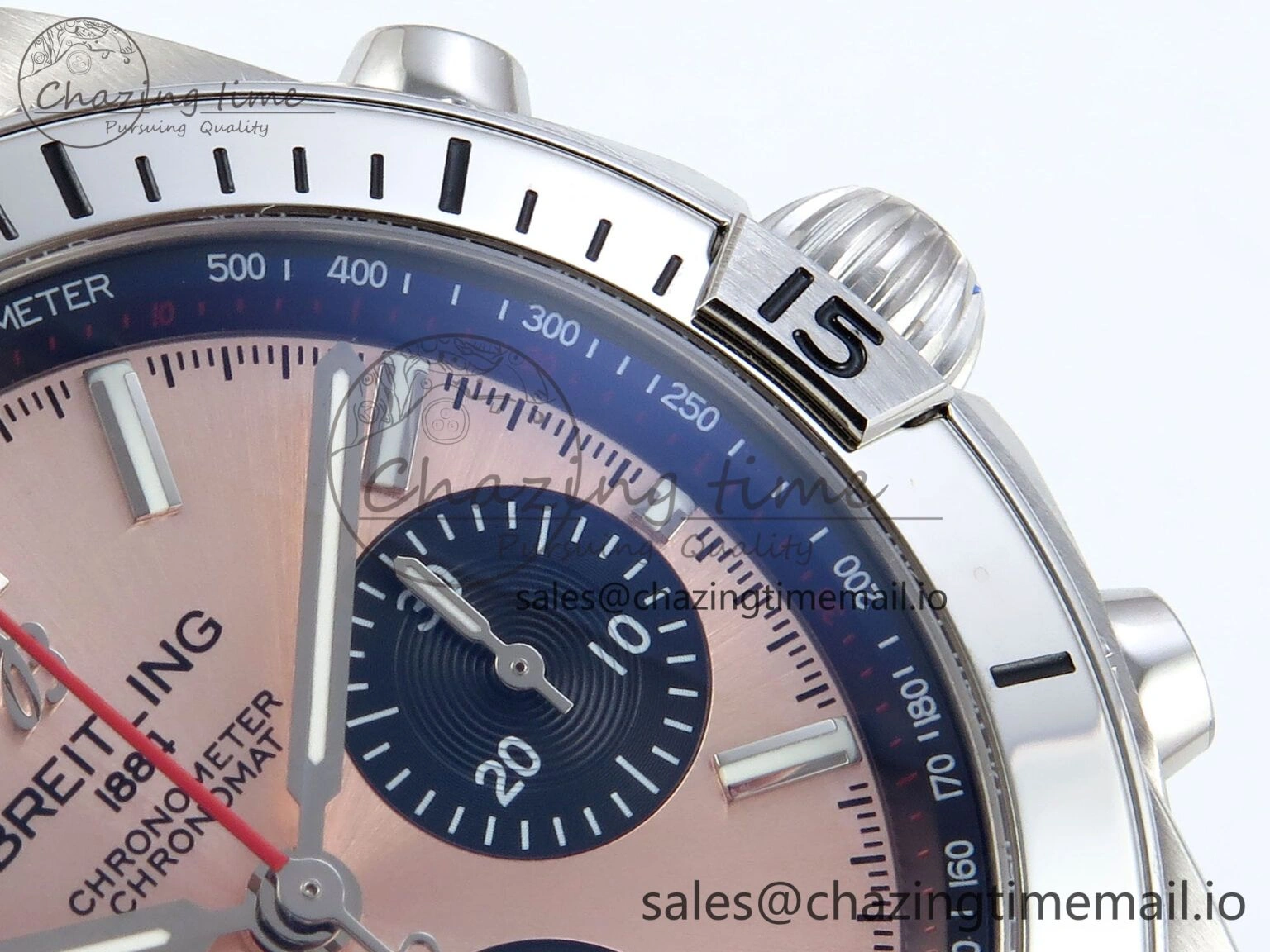 Chronomat B01 42mm SS TF 1:1 Best Edition RG Black Dial on SS Bracelet A7750 V Breathable 5468