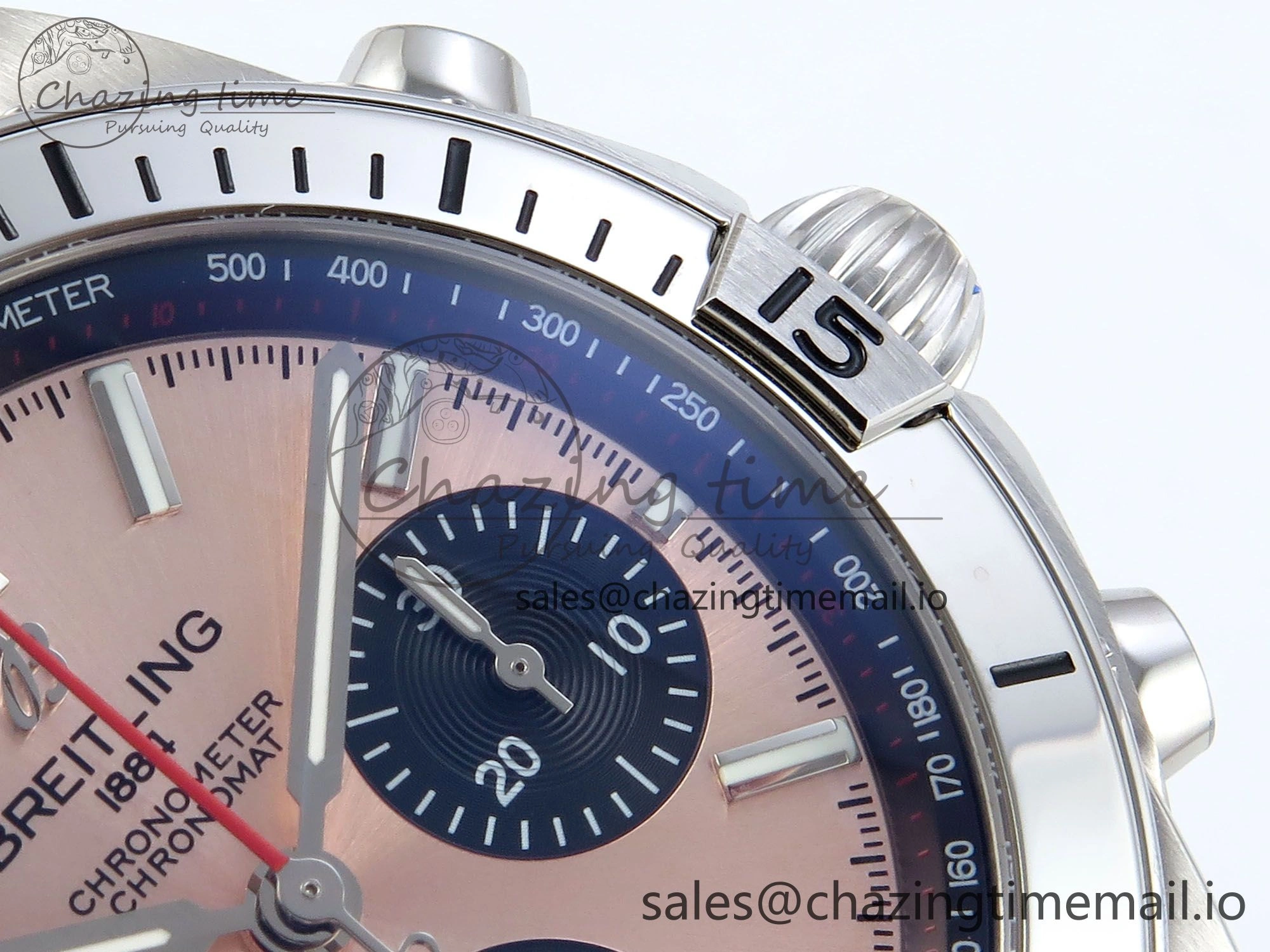 Chronomat B01 42mm SS TF 1:1 Best Edition RG Black Dial on SS Bracelet A7750 V Breathable 5468
