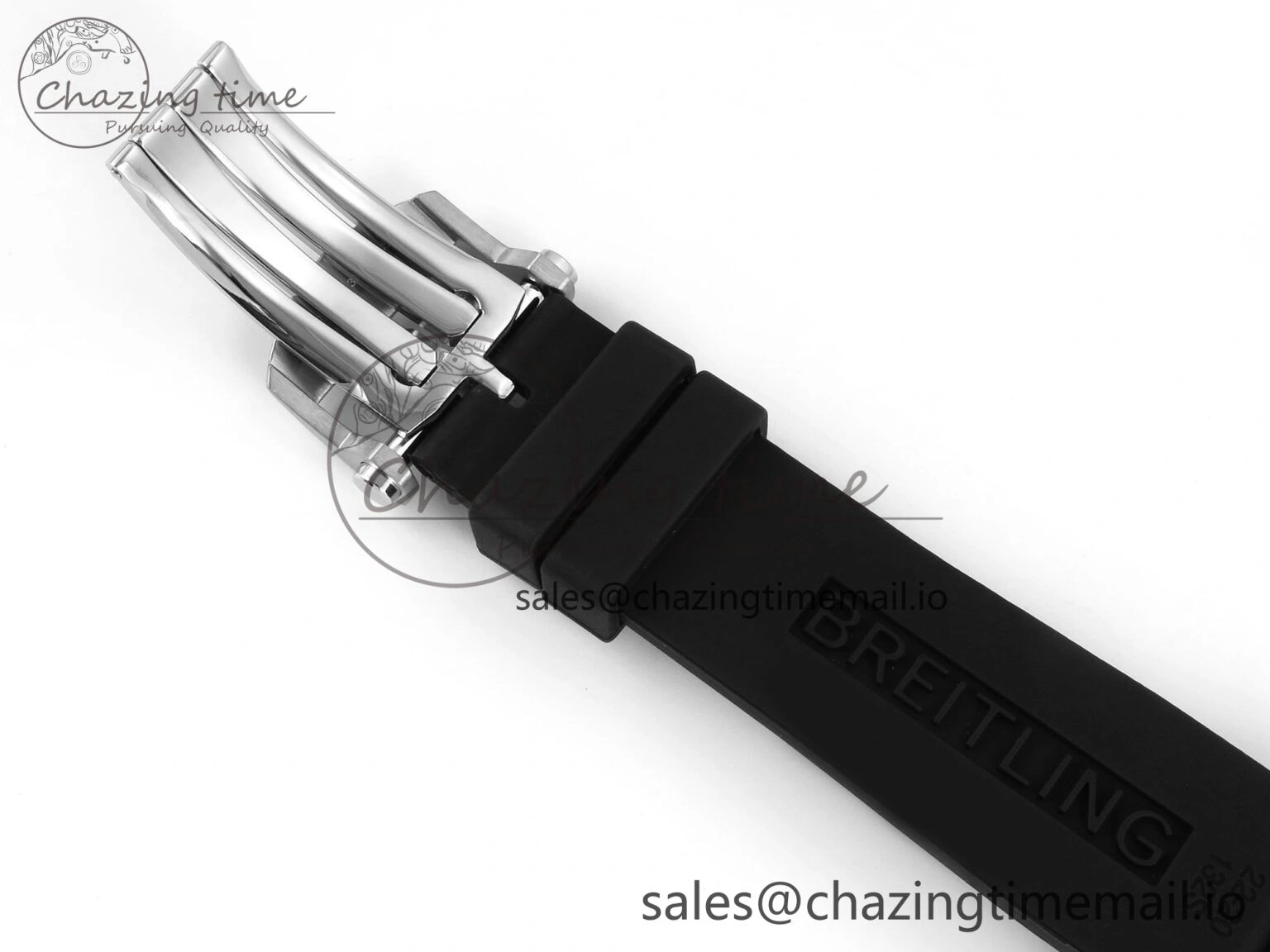 Chronomat B01 42mm SS TF 1:1 Best Edition Silver Dial on Black Rubber Strap A7750 V Supportive 5457