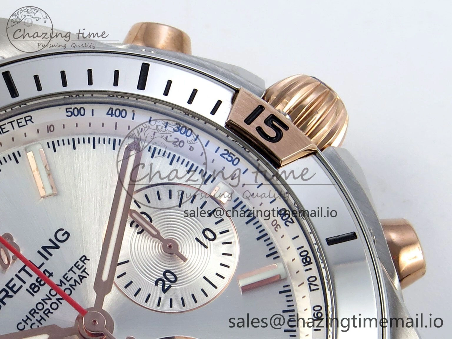 Chronomat B01 42mm SS TF 1:1 Best Edition Silver Dial on Black Rubber Strap A7750 V Supportive 5457