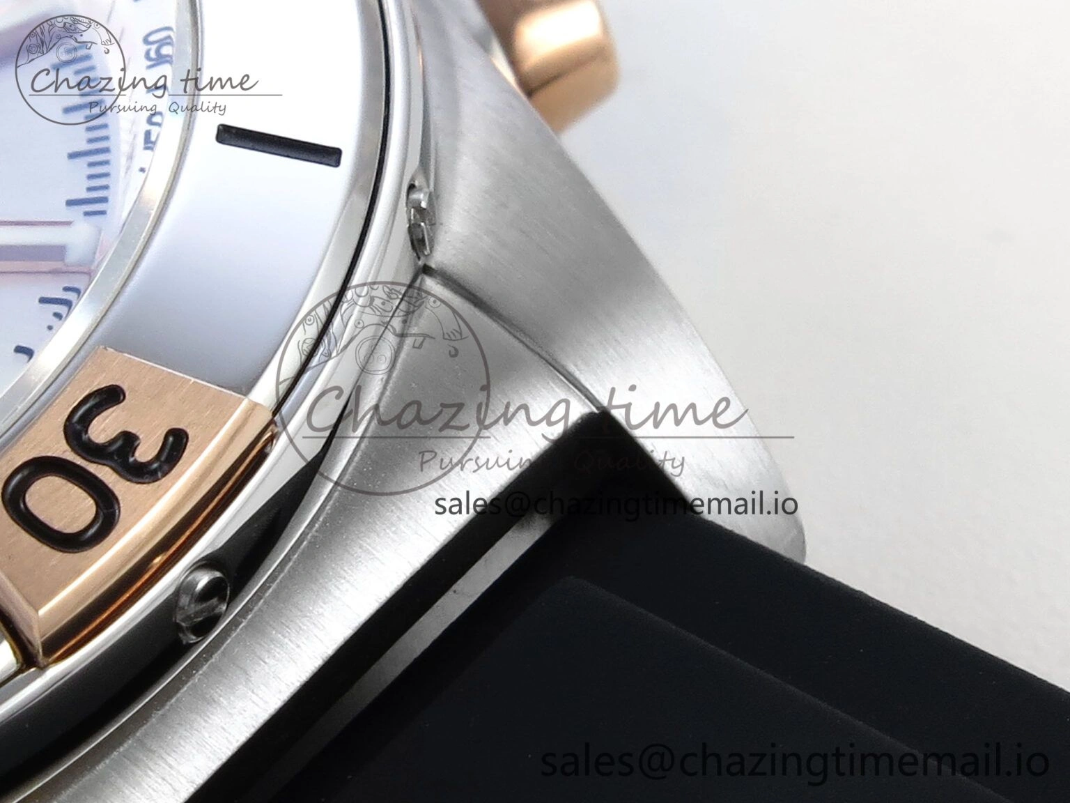 Chronomat B01 42mm SS TF 1:1 Best Edition Silver Dial on Black Rubber Strap A7750 V Supportive 5457