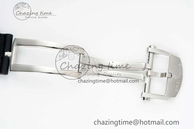 Chronomat B01 42mm SS TF 1:1 Best Edition Silver Dial on Black Rubber Strap A Efficient 5532