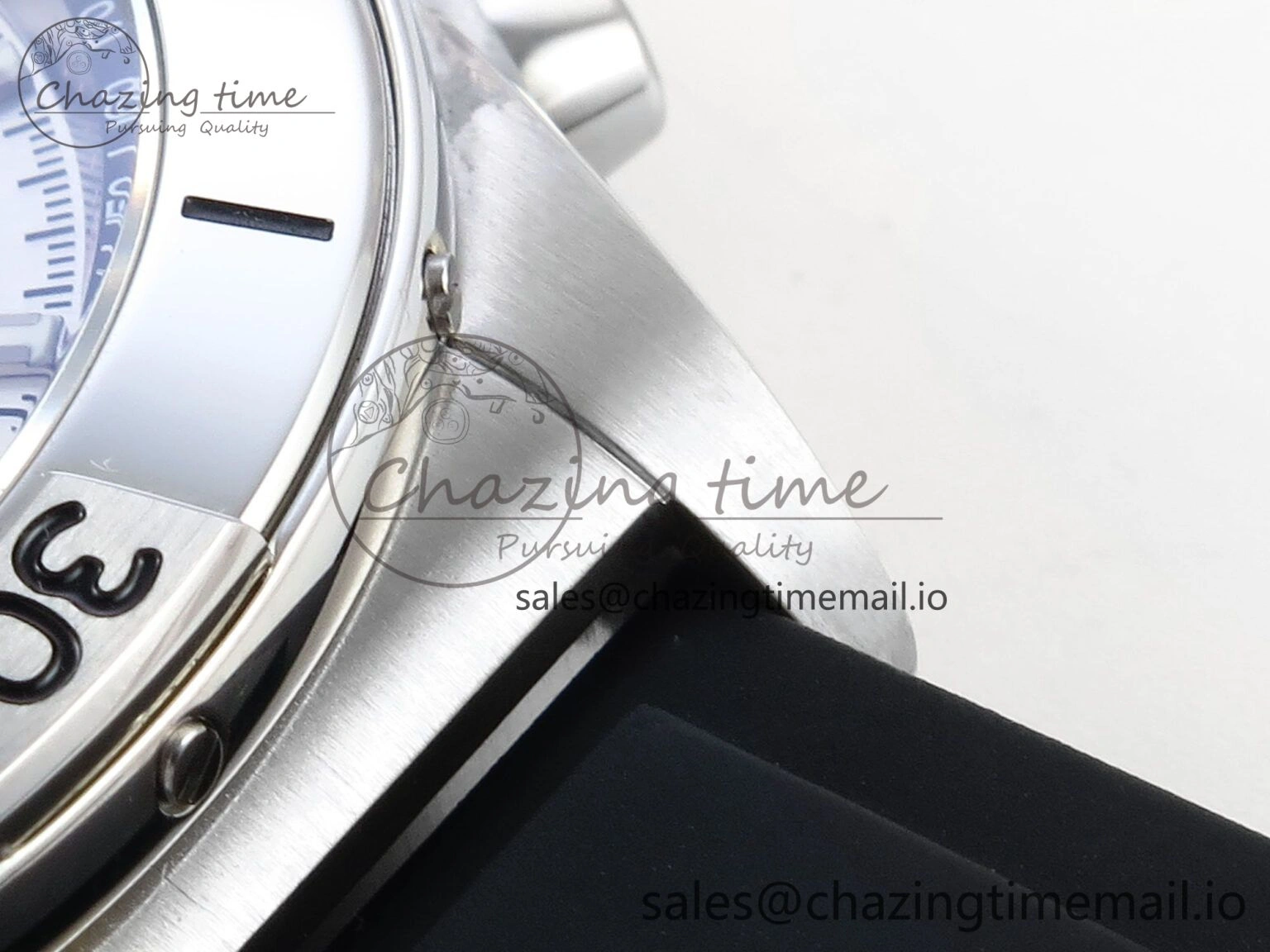 Chronomat B01 42mm SS TF 1:1 Best Edition Silver Black Dial on Black Rubber Strap A7750 V OdorResistant 5447