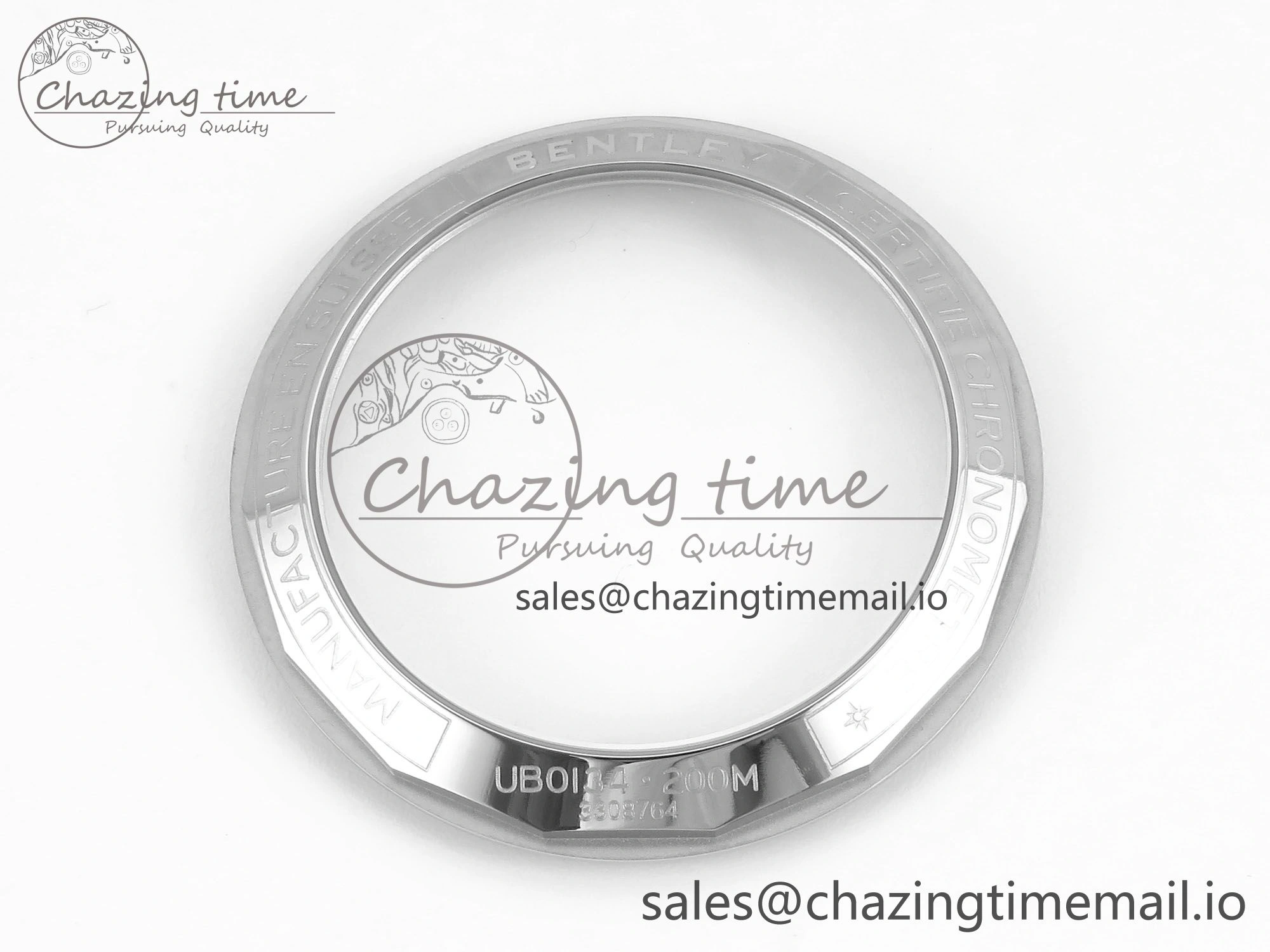 Sophisticated Chronomat B01 42mm SS RG TF 1:1 Best Edition Brown Dial on Black Rouleaux Strap A7750 V 5443